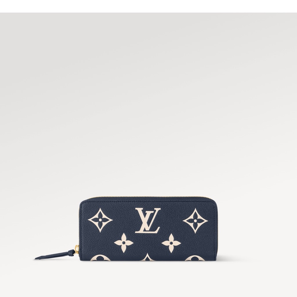 Louis Vuitton Navy and Cream Monogram Shoulder Bag with bonus wallet. Excellent - Picture 8 of 8